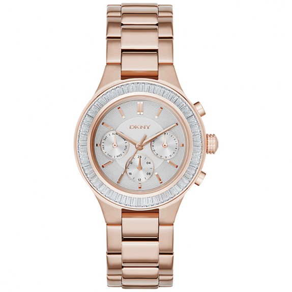 DKNY NY2396 Women’s Chambers Chronograph Bracelet Strap Watch, Rose Gold/Grey. Luxe accessories – luxury style accessories – ladies designer watches