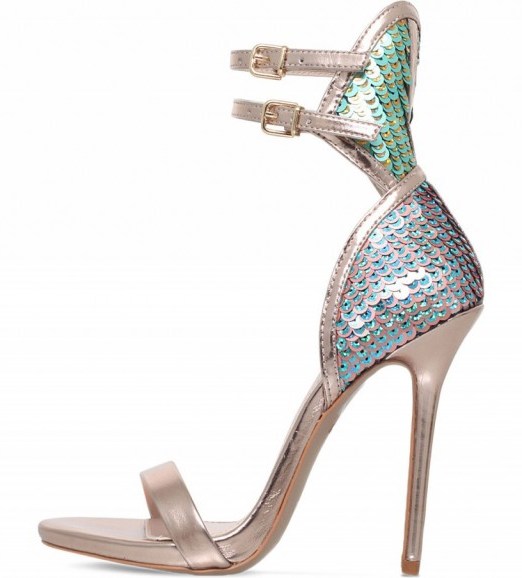 CARVELA Guide metallic heeled sandals ~ bronze metallics ~ high heels ~ party shoes - flipped