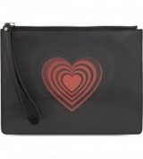 CHRISTOPHER KANE Black & red holographic heart clutch ~ bags ~ hearts ~ accessories