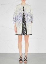 GIAMBATTISTA VALLI Floral-print cotton coat – designer coats – chic spring fashion – blue & white flower prints