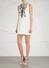 GIAMBATTISTA VALLI Ivory bead-embellished mini dress – designer party dresses – luxury fashion – occasion wear – evening fashion