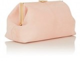 MANSUR GAVRIEL Volume Clutch ~ large pink clutch bags ~ suede handbags ~ designer accessories