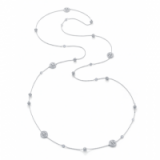 Mappin & Webb Empress White Gold and Diamond Long Necklace – matches the drop earrings Catherine Duchess of Cambridge wore on a visit to Anglesey, 18 February 2016. Kate Middleton style | jewellery | necklaces
