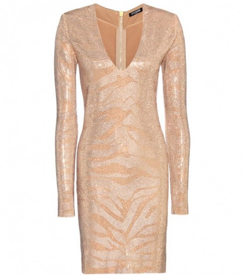 BALMAIN Embellished dress – bodycon dresses – luxe style occasion wear – luxury embellishments – designer clothes