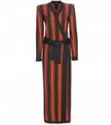 RUNWAY BALMAIN Striped longline cardigan – as worn by Fergie out in London, 30 January 2016. Celebrity fashion | star style | designer clothing | long cardigans