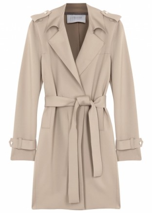 HARRIS WHARF LONDON Technic sand trench coat – raincoats – beige macs – smart coats – style – fashion