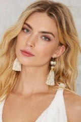 Vanessa Mooney Novarro Tassel Earrings. Fashion jewellery | tassels | tasseled | drop earrings | statement jewelry