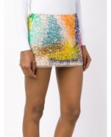 ASHISH Sequin-Embellished Mini Skirt ~ multi coloured sequins ~ designer skirts