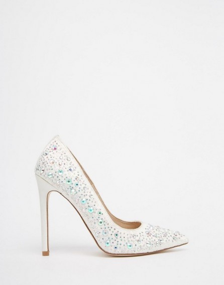 ASOS PHILIPPINES Bridal Embellished Pointed High Heels ivory. Wedding footwear – bridal courts – court shoes – satin pumps