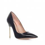 Kurt Geiger London – BRITTON high heel court shoes – high heeled pumps – black leather courts – pointed toe
