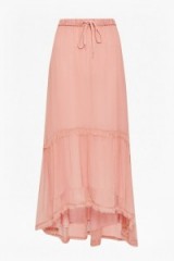 French Connection CONNIE CHIFFON MAXI SKIRT rose tan – summer fashion – long pink skirts – pretty – feminine