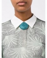 DRIES VAN NOTEN Swarovski Crystal Pendant Necklace ~ turquoise crystals ~ blue pendants ~ designer fashion jewellery