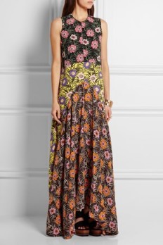 MARNI Floral-print voile maxi dress – as worn by Chrissy Teigen in Malibu, 12 March 2016. Celebrity pregnancy fashion | star style | flower prints | long summer dresses | what celebrities wear | maternity outfits