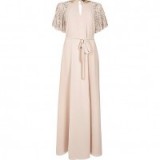 River Island Pink embellished maxi dress – long evening dresses – occasion wear – party fashion
