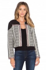 TULAROSA- BOOKER STUDDED JACKET – as worn by model Alessandra Ambrosio out and about in Los Angeles, 19 March 2016. Celebrity | style | fashion | short jackets | models