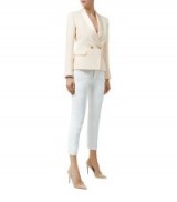 Balmain Blush Pink Crepe Tuxedo Jacket ~ designer fashion ~ smart jackets ~ chic style clothing ~ tailored blazers