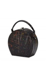BERTONI 1949 MINI BERTONCINA EDGY ART TOP HANDLE BAG – designer handbags – retro style – painted bags – splatter effect