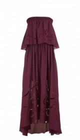tibi carmen off the shoulder dress in plum ~ maxi ~ long summer dresses ~ feminine style ~ boho fashion ~ purple