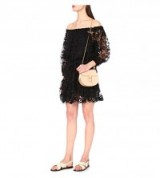 CHLOE Off-the-shoulder floral-lace dress black ~ lbd ~ designer dresses ~ holiday luxe ~ summer chic