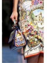 DOLCE & GABBANA MEDIUM SICILY SICILIA PRINT LEATHER BAG – designer handbags – luxury printed bags – chic accessories