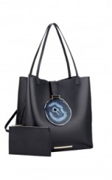 ROLAND MOURET FLORE BAG in navy ~ luxury handbags ~ designer accessories ~ large tote bags ~ chic style