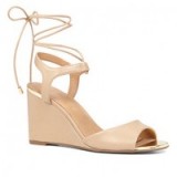 ALDO Frizzell wedge sandal in bone. Ankle ties | ankle strap wedges | summer wedge shoes | sandals