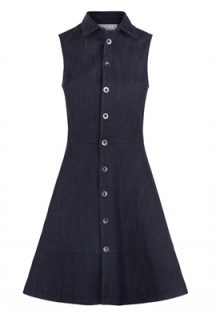 Related Gabriella Dress in dark blue denim. Day dresses | casual fashion - flipped