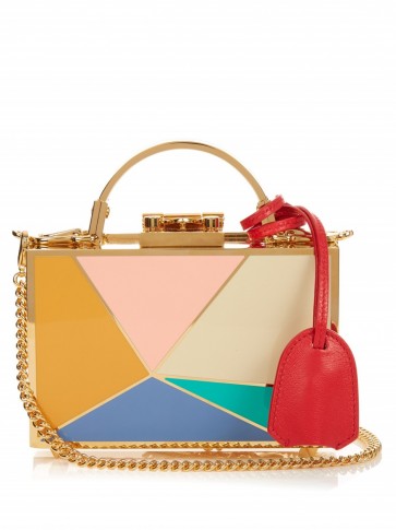 MARK CROSS Grace mini enamel and gold-plated box bag ~ luxe looks ~ small luxury bags ~ designer accessories ~ multi-coloured handbags ~ occasion accessories