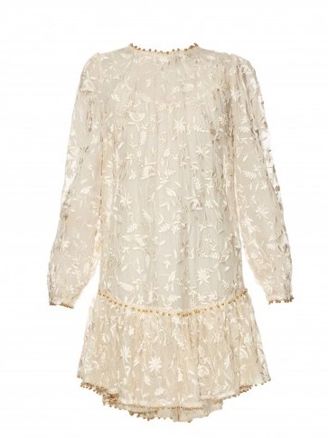ZIMMERMANN Master drop-waisted embroidered dress ~ luxe ~ luxury ~ fashion ~ dresses - flipped