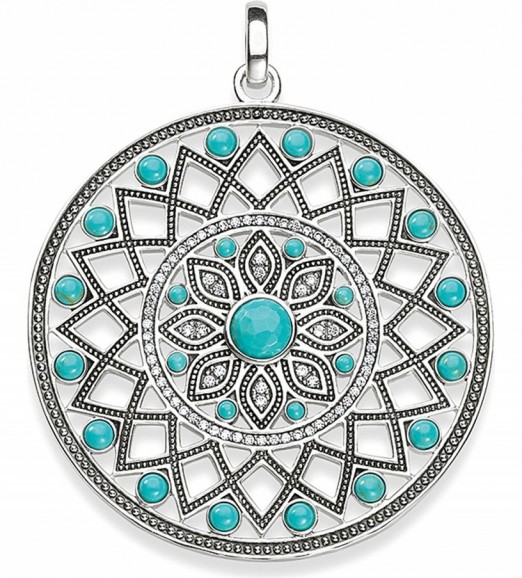 THOMAS SABO Dreamcatcher sterling silver pendant ~ turquoise pendants ~ jewellery