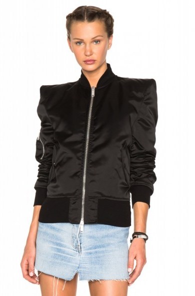UNRAVEL SARTORIAL TUXEDO BOMBER in black. Jackets | fashion - flipped