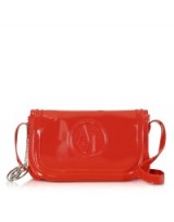 ARMANI JEANS Red Patent Eco Leather Shoulder Bag ~ designer bags ~ handbags ~ accessories