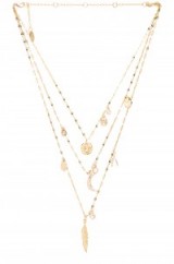 ETTIKA – MULTI CHARM LAYERED NECKLACE. Gold toned necklaces | fashion jewellery