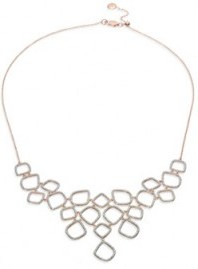 Monica Vinader Riva Diamond Cluster Bib Necklace – as worn by Catherine Duchess of Cambridge, with a matching pair of Riva diamond cluster drop earrings and a nude pink Alexander McQueen dress, during a visit to the National Portrait Gallery, 4 May 2016. Kate Middleton style | celebrity fashion | Kate Middleton’s dresses | royal outfits | jewellery | necklaces - flipped