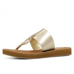 ALDO Aferracien-u in champagne. Thong sandals | summer sandal | holiday flats | flat shoes - flipped