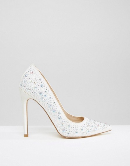 ASOS PHILIPPINES Bridal Embellished Pointed High Heels ivory – wedding shoes – jewelled courts – embellished accessories – jewel court shoe