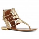 ALDO Athena in gold. Thong sandals | summer sandal | flat holiday shoes | metallic flats