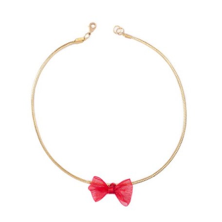 DadyBones Baby Bow-Tie Choker – as worn by model Behati Prinsloo on Instagram, May 2016. Celebrity fashion jewellery | chokers | necklaces | models style - flipped