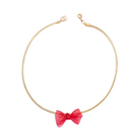 DadyBones Baby Bow-Tie Choker – as worn by model Behati Prinsloo on Instagram, May 2016. Celebrity fashion jewellery | chokers | necklaces | models style
