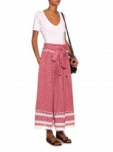 DODO BAR OR Bashira eyelet-embellished cotton skirt ~ red & white skirts ~ summer fashion
