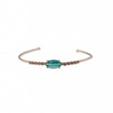 Acquie Aiche BLUE OPAL MARQUISE 10 DIAMOND CUFF. Fine jewllery | opals | slim cuffs | designer bracelets | luxe style accessories