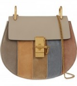 CHLOE Drew small leather cross-body bag in pastel grey – luxury designer handbags – luxe bags – chic style accessories – iconic fashion