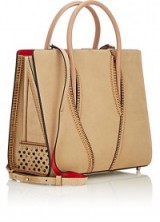 CHRISTIAN LOUBOUTIN Paloma Large Trepointe Tote light brown – in the style of Jennifer Lopez (different colour). Celebrity style handbags | star style bags | luxe accessories