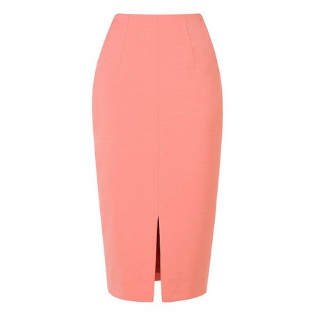 L.K. Bennett Codie Pencil Skirt in pink – as worn by presenter Holly Willoughby on This Morning, 20 June 2016. Celebrity fashion | straight skirts | smart fashion