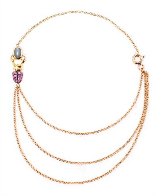 DANIELA VILLEGAS Khepri 18K Pink Gold and Alexandrite Bracelet ~ gemstone bracelets ~ fine jewellery ~ sapphire gemstones ~ sapphires ~ luxe accessories - flipped