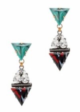 ANTON HEUNIS Demet Swarovski crystal-embellished earrings ~ statement jewellery ~ large drop earrings ~ crystals ~ luxe accessories ~ designer costume jewelry ~ geometric shape