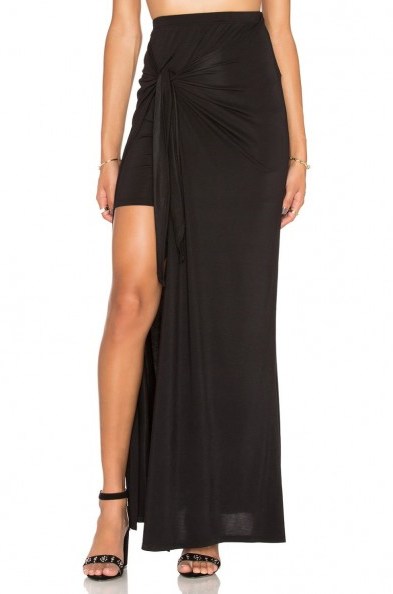 ELLA MOSS – BELLA MAXI SKIRT ~ long black skirts ~ chic fashion ~ evening wear ~ party style - flipped
