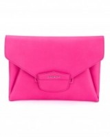 GIVENCHY Antigona Leather Clutch ~ envelope bags ~ luxe accessories ~ designer handbags ~ hot pink