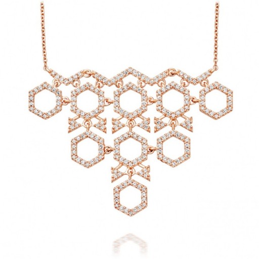 ASTLEY CLARKE HONEYCOMB NECKLACE ~ diamond necklaces ~ geometric jewellery