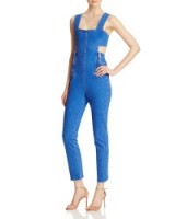 Kendall and Kylie Back Cutout Blue Denim Jumpsuit – as worn by Kylie Jenner on Instagram, 23 June 2016. Celebrity fashion | casual star style | cut out jumpsuits